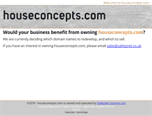 Tablet Screenshot of houseconcepts.com